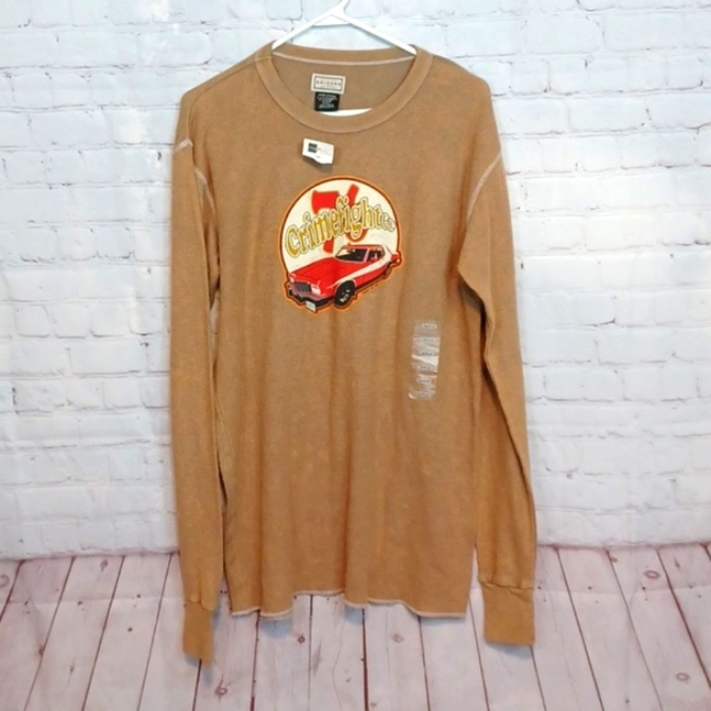 Arizona Men's‎ Tan Thermal Long Sleeve Shirt L NWT